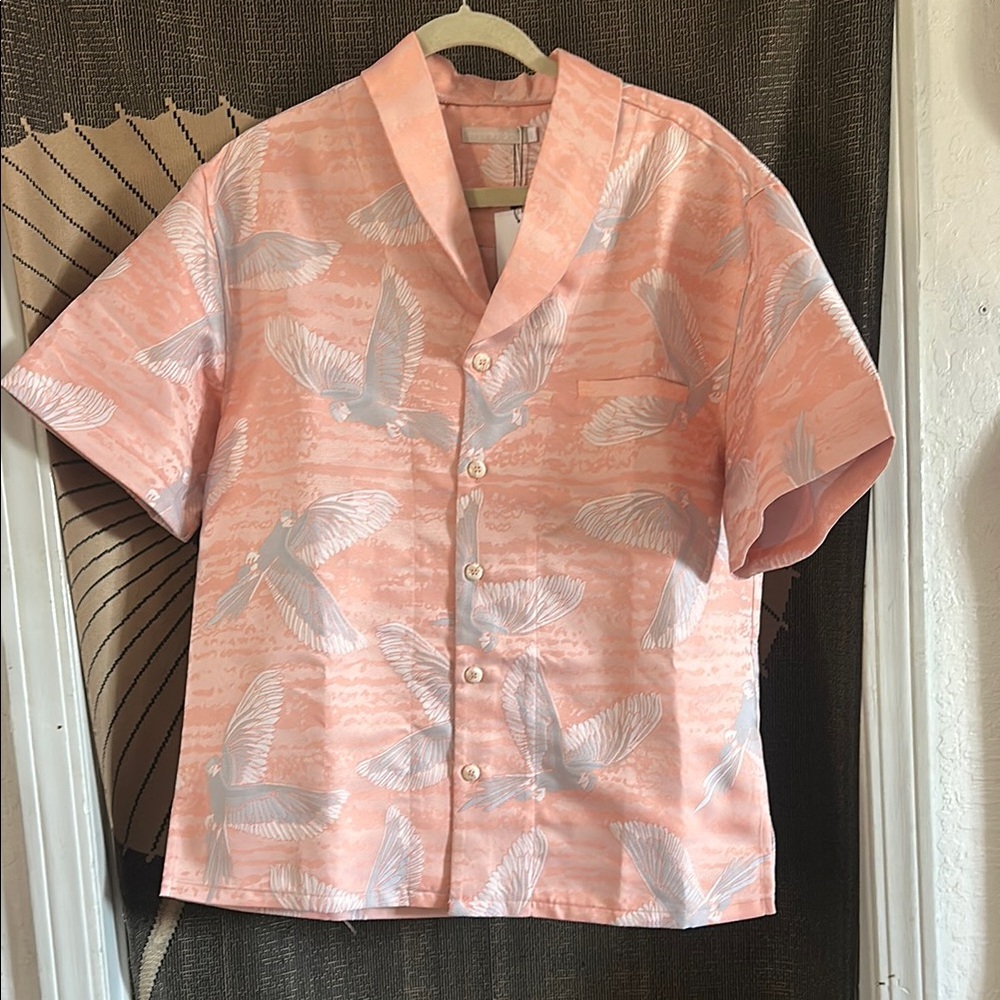 Kakapo Aloha TUX Shirt - Coral Pastelle - Island Avenue